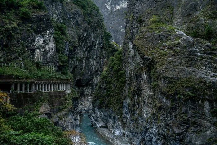 Carretera A Través Del Desfiladero Taroko, Taiwan