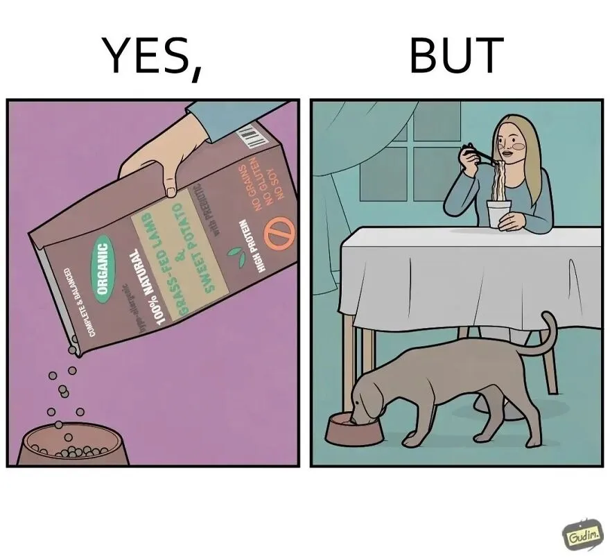 “Yes, But”: Artist Creates A Series Of Illustrations That Depict Our Society’s Contradictions, And Here Are 21 Of His Comics, Pet Edition