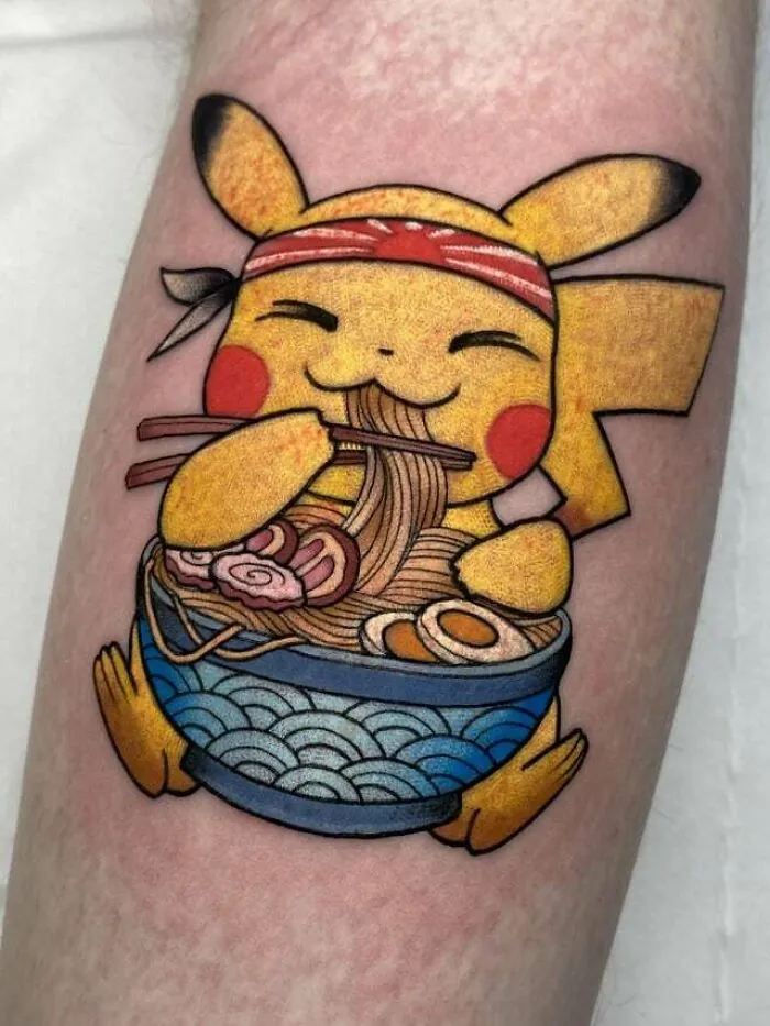 Chubby Pikachu Tattoo From Pokemon