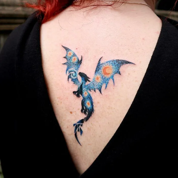 "Starry Night" Dragon Tattoo