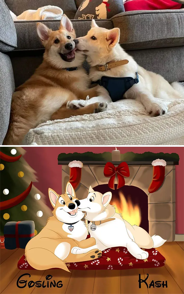 From Furballs To Fairytales: Artist Creates Adorable Pet Portraits In Disney Style (32 New Pics)