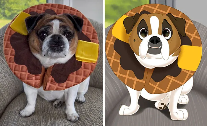 From Furballs To Fairytales: Artist Creates Adorable Pet Portraits In Disney Style (32 New Pics)