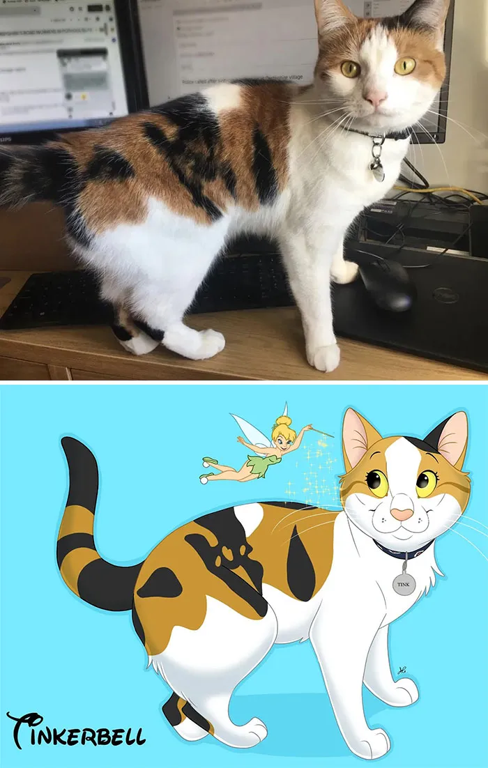 From Furballs To Fairytales: Artist Creates Adorable Pet Portraits In Disney Style (32 New Pics)