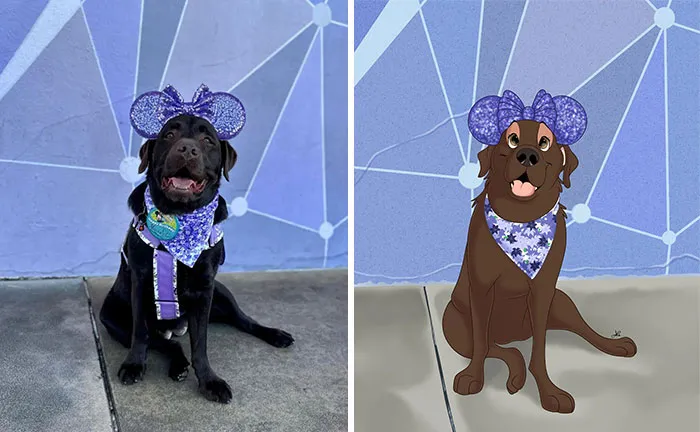 From Furballs To Fairytales: Artist Creates Adorable Pet Portraits In Disney Style (32 New Pics)