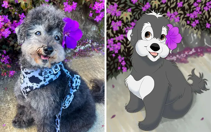 From Furballs To Fairytales: Artist Creates Adorable Pet Portraits In Disney Style (32 New Pics)