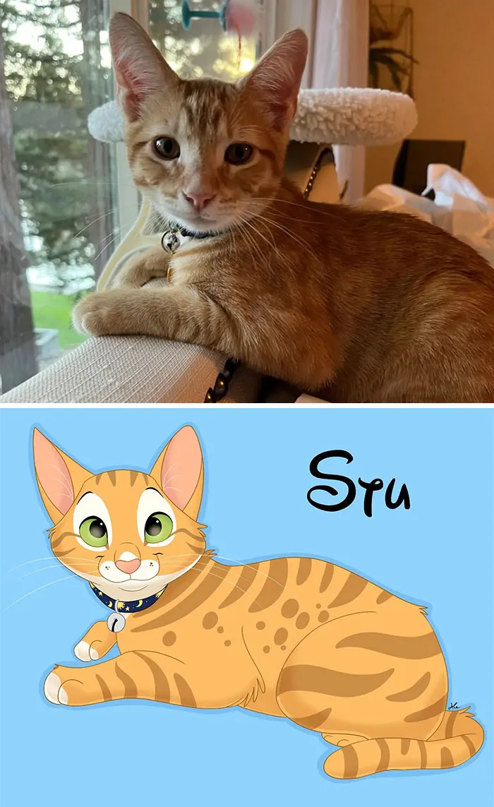 From Furballs To Fairytales: Artist Creates Adorable Pet Portraits In Disney Style (32 New Pics)