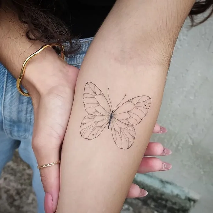 Very Lovely Butterfly Tattoo