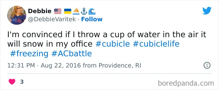 People Who Are Freezing In The Office Can't Help But Complain On Twitter And Here Are 40 Of The Most Relatable Tweets