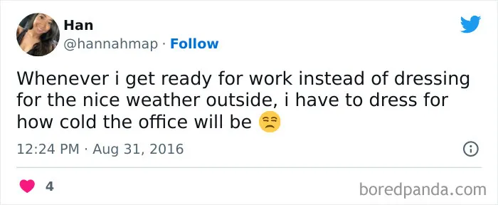 People Who Are Freezing In The Office Can't Help But Complain On Twitter And Here Are 40 Of The Most Relatable Tweets