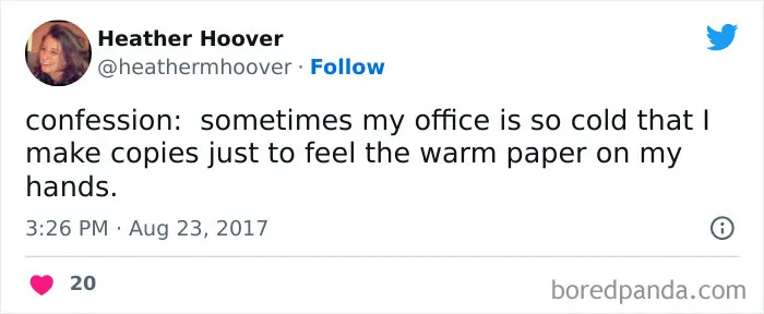 People Who Are Freezing In The Office Can't Help But Complain On Twitter And Here Are 40 Of The Most Relatable Tweets