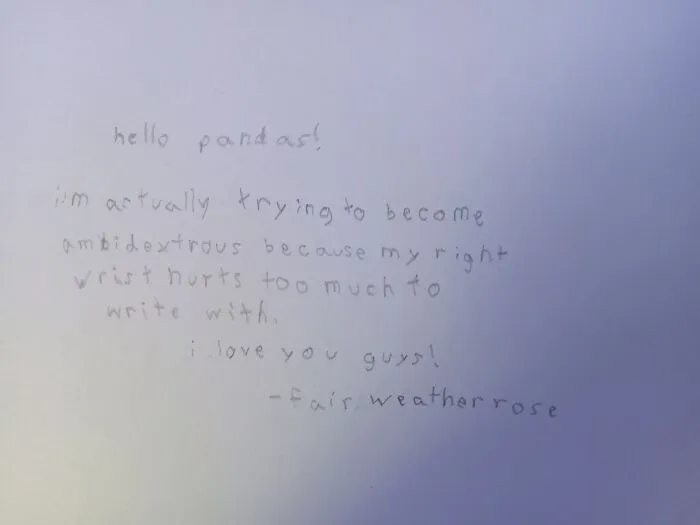 Written With My Left Hand (I'm Right Handed)