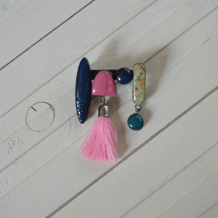 Geometry - Wooden Brooch