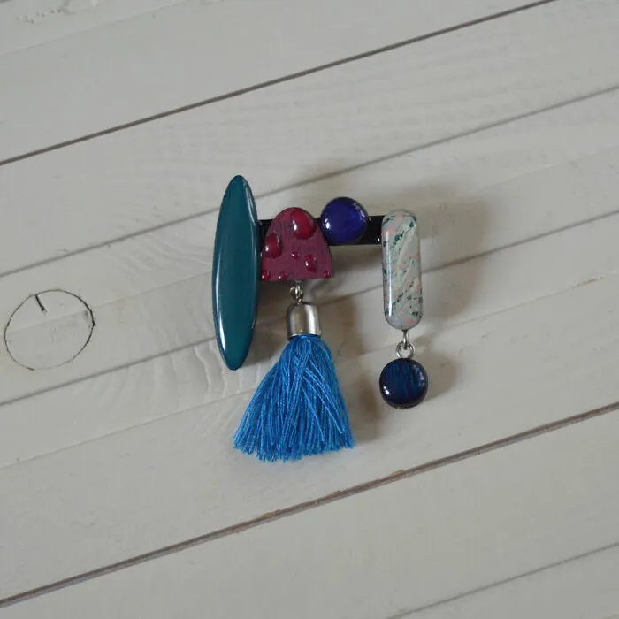 Geometry - Wooden Brooch