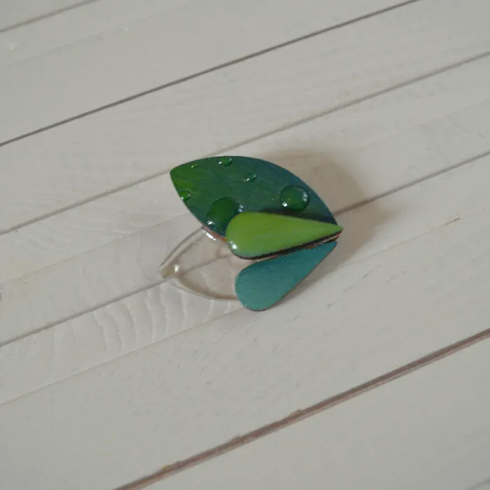 Handmade Wooden Brooch
