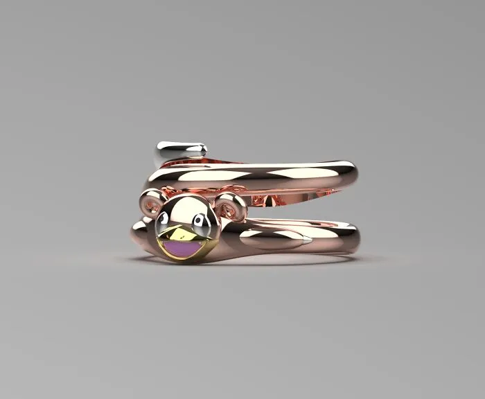 Slowpoke Inspired Ring