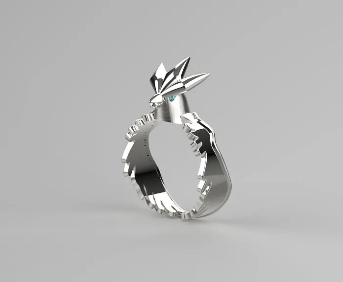 Articuno Inspired Ring