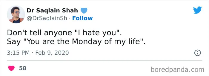 “You Are the Monday of My Life”