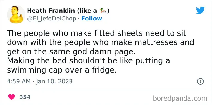 Putting A Swimming Cap Over A Fridge