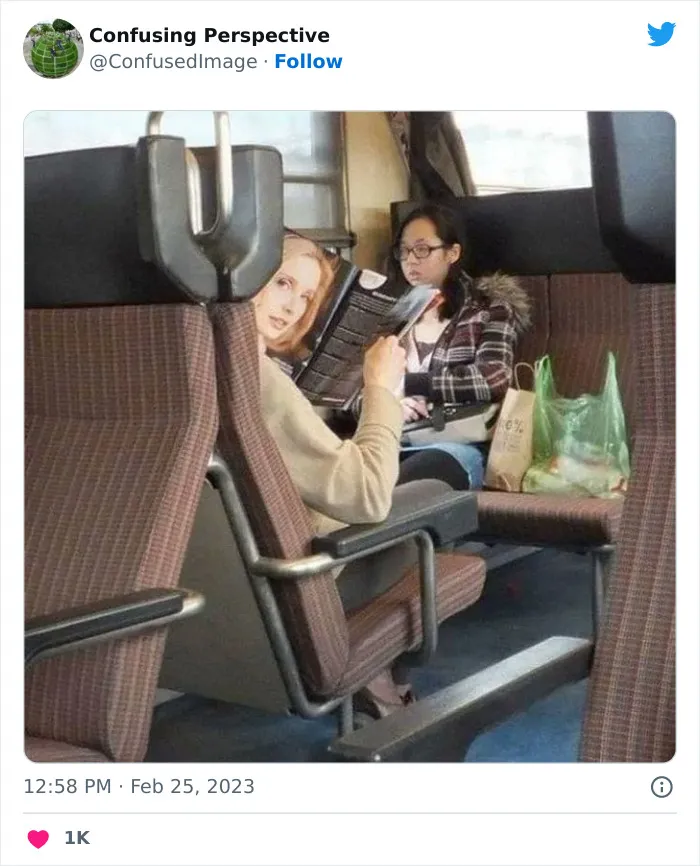 40 Fotos realmente confusas que parecen editadas hasta que las miras dos veces, compartidas por esta cuenta de Twitter