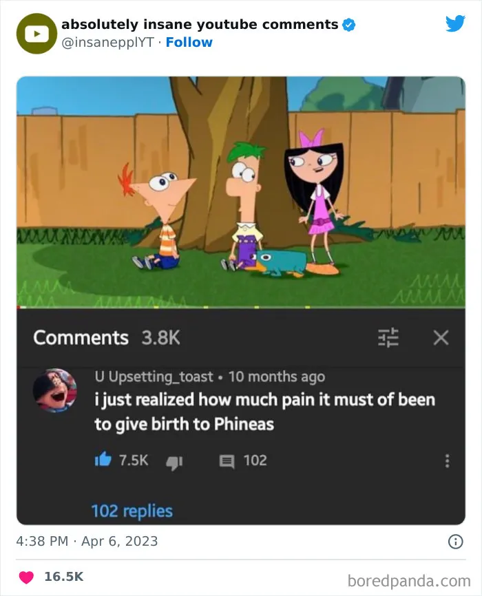39 Times Savage Comments Earned Their Place On The “Absolutely Insane YouTube Comments” Twitter Page (New Pics)