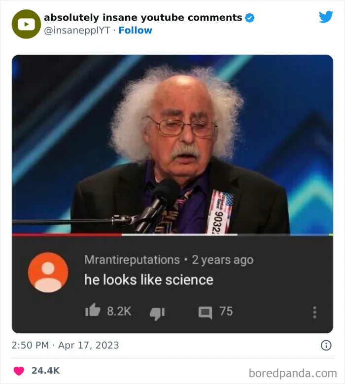 39 Times Savage Comments Earned Their Place On The “Absolutely Insane YouTube Comments” Twitter Page (New Pics)