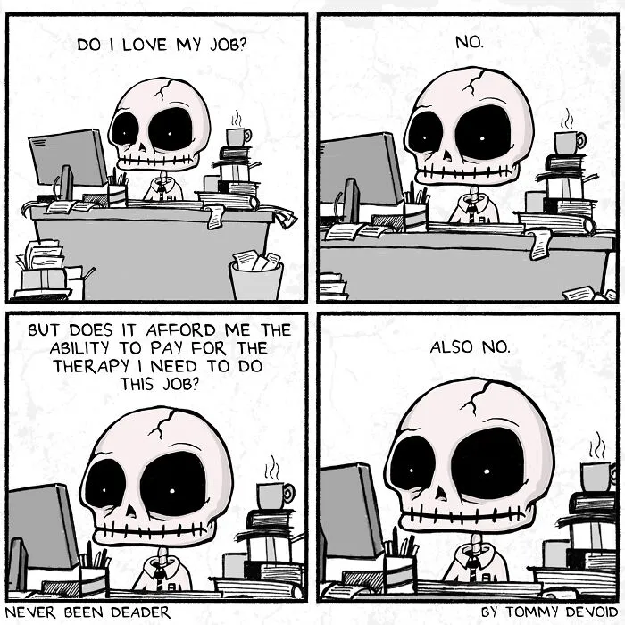 My 30 Comics “Never Been Deader” Infused With Relatable Humorous Darkness