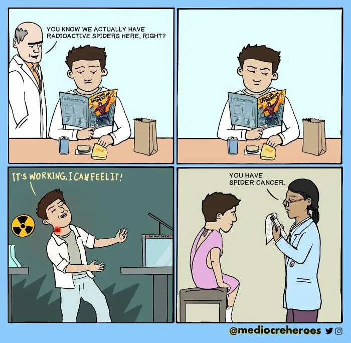 In These 30 Comics, Artists Portray Superheroes In A More Human-Like Way (New Pics)