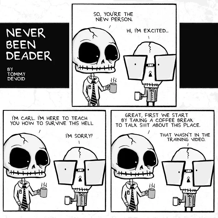 My 30 Comics “Never Been Deader” Infused With Relatable Humorous Darkness