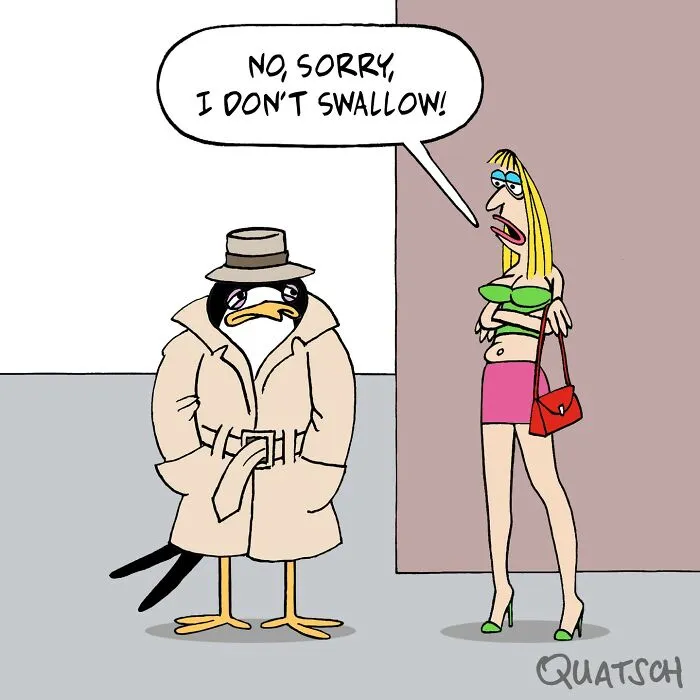 This Comics Artist Illustrates Absurd And Fun Situations In The Human And Animal Worlds (24 New Pics)