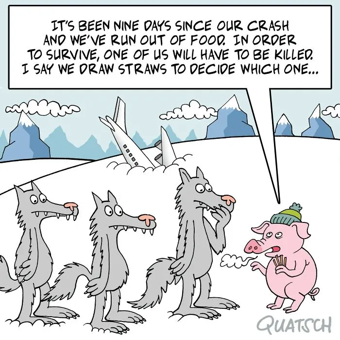 This Comics Artist Illustrates Absurd And Fun Situations In The Human And Animal Worlds (24 New Pics)
