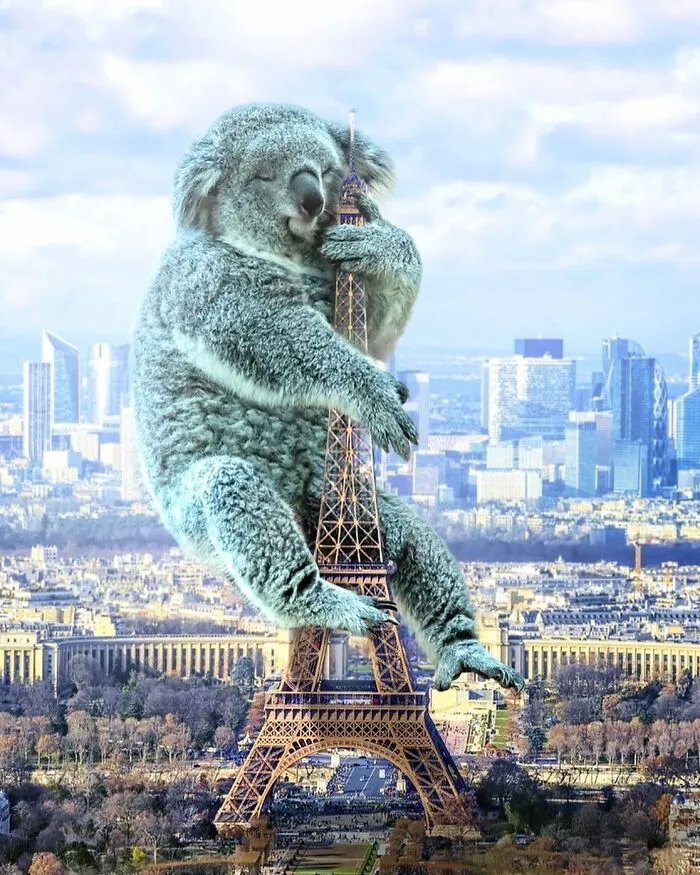 These Artists Create Surreal Photo Edits With Giant Animals In Them (16 Pics)