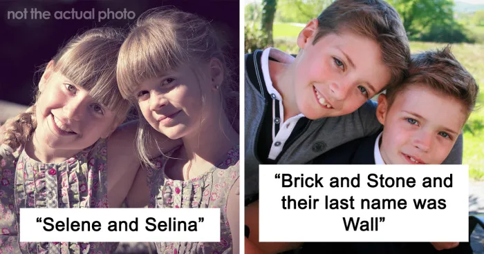 "Brick And Stone Wall": People Share The Most Unfortunate Names Parents Gave Their Twins After Teacher Blasts Her Students' Parents