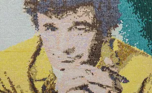"Just One More Thing": Columbo Portrait Using 23,000 Sequins (9 Pics)