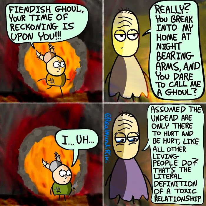 My 17 Comics About An Intensely Funny Night Of Guarding That Turned To Grave Robbing