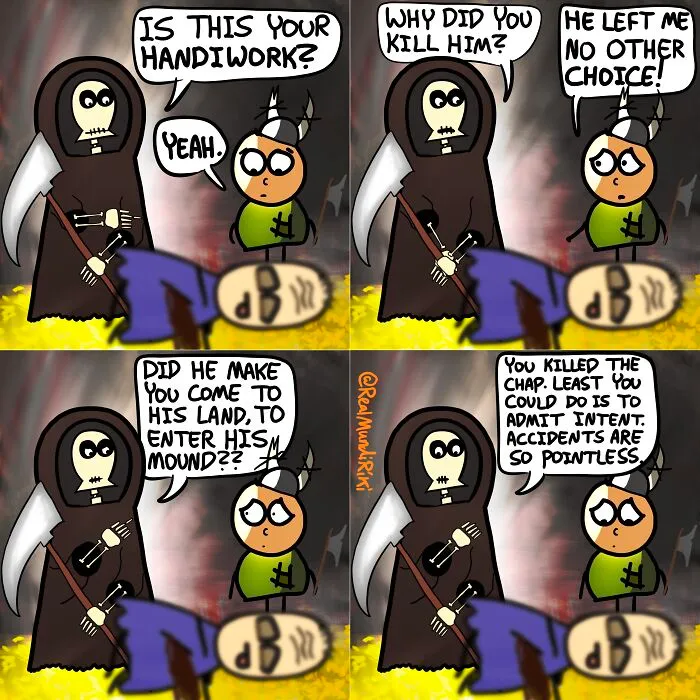 My 17 Comics About An Intensely Funny Night Of Guarding That Turned To Grave Robbing