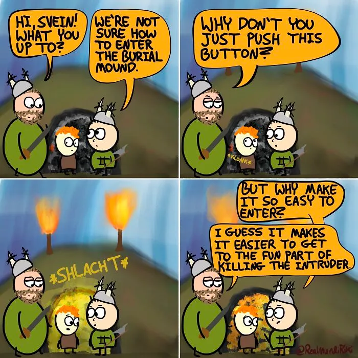 My 17 Comics About An Intensely Funny Night Of Guarding That Turned To Grave Robbing