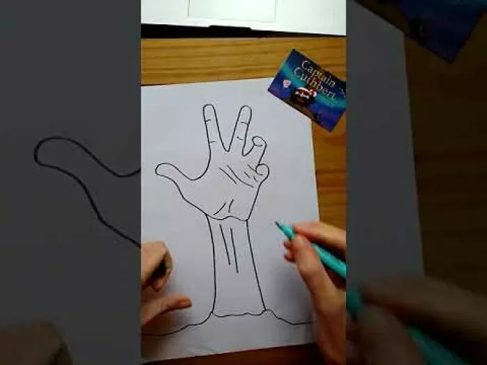 Let's Draw A Zombie Hand