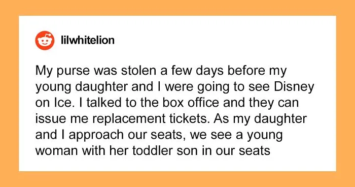 Thieves Regret Actually Using This Mom's "Disney On Ice" Tickets When She Finds Them In Her Seats