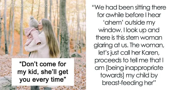 "She Was Just Trying To Clean Out The Extra Milk In Her Mouth": Newborn 'Defends' Mom Being Told Off For Public Breastfeeding