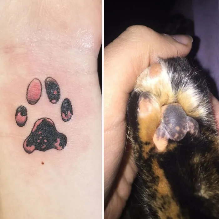 Got My Baby's Paw Tattooed On My Wrist