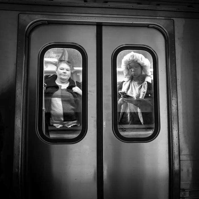 "Commuters In A Can" From The Series "Off Kilter" By Prescott Lassman (USA)