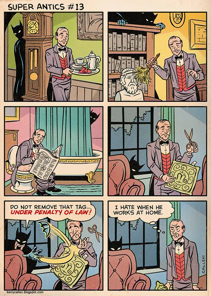 "Super Antics": 22 Parody-Like Comics By Kerry Callen That Might Change The Way You Look At Some Superheroes