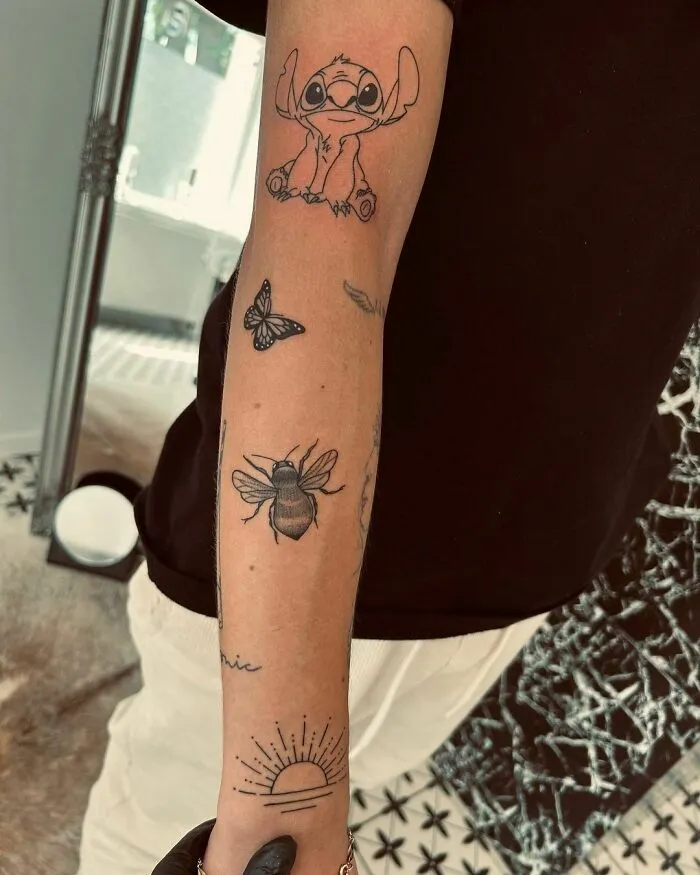 Small Arm Patchwork Tattoos