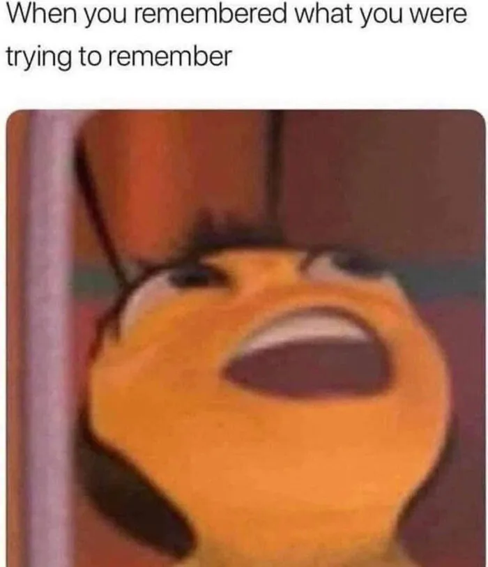 Meme of an animated bee with a surprised face, capturing a humorous moment from Instagram.