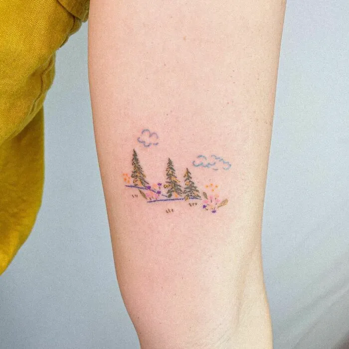 Yumine's Garden Tree Tattoo