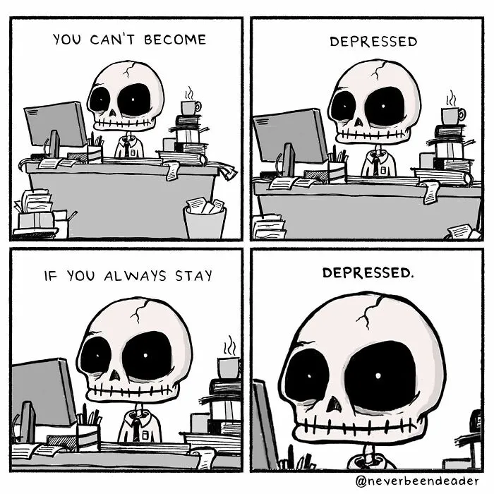 My 30 Comics “Never Been Deader” Infused With Relatable Humorous Darkness