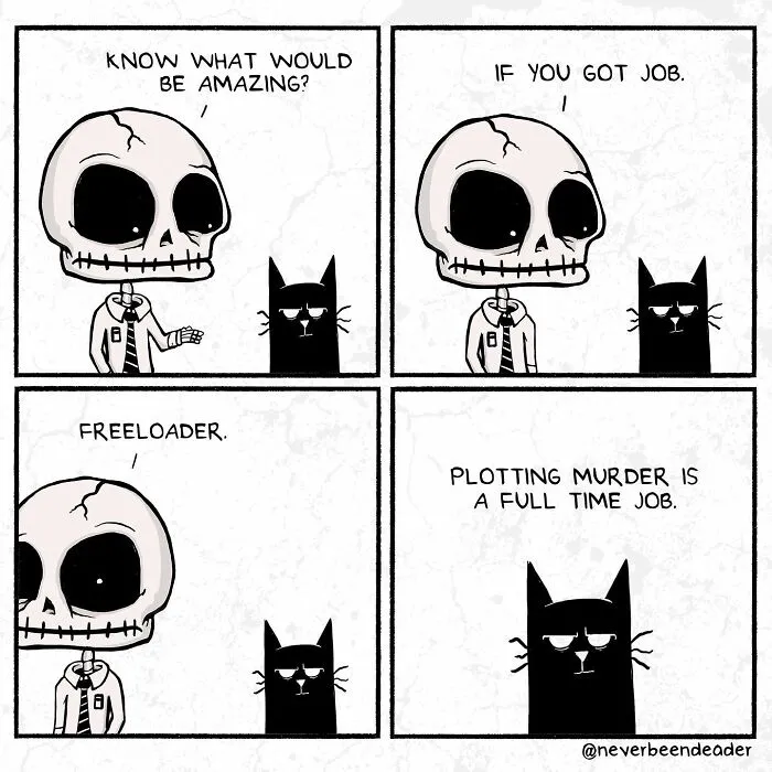 My 30 Comics “Never Been Deader” Infused With Relatable Humorous Darkness