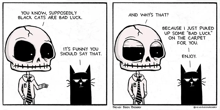 My 30 Comics “Never Been Deader” Infused With Relatable Humorous Darkness