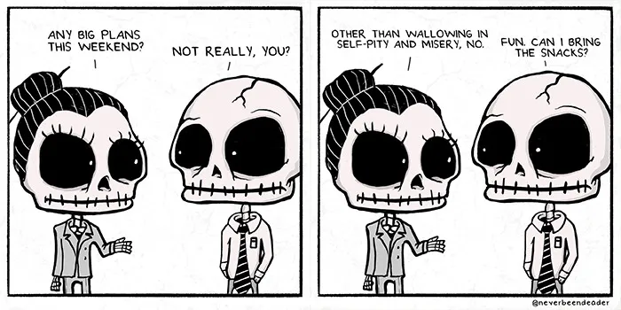 My 30 Comics “Never Been Deader” Infused With Relatable Humorous Darkness
