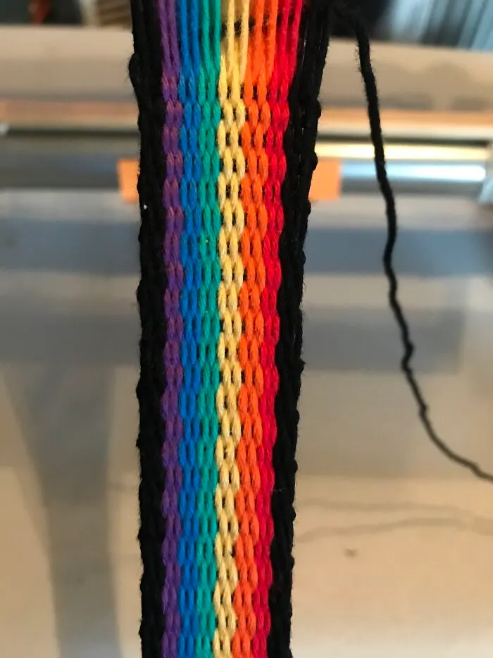 I Learned How To Weave Bands.  This Is One Of My First Projects